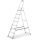 IRIS TOOLS HL-800-8S 8 (7+1) lépcsős alumínium létra, összecsukható, 125 kg teherbírás