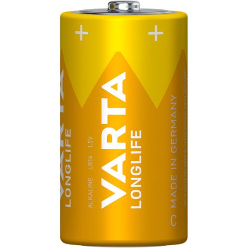Varta 4114101422 Longlife bébi C (LR14) elem 2db/csomag (műanyagmentes csomagolás)