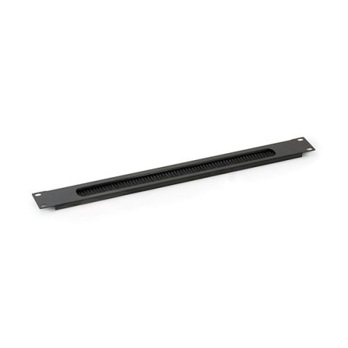 Triton 19" 1U fekete fésűs kábel rendező panel