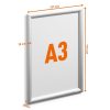 Durable A3 ezüst alumínium keret