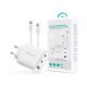 Devia ST111967 Extreme Speed Series 65W GaN PD fehér hálózati gyorstöltő adapter + USB-C+USB-C kábel