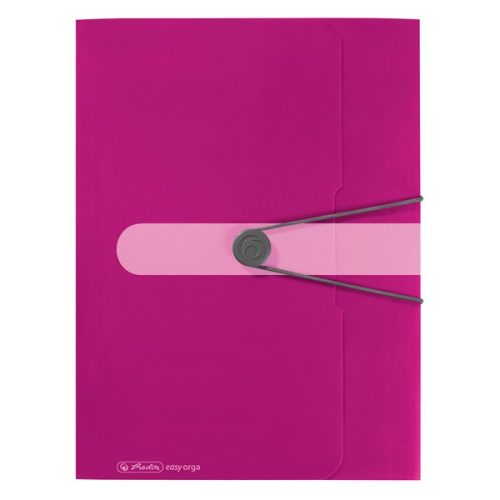 Herlitz Easy orga to go PP A4 málna gumis mappa