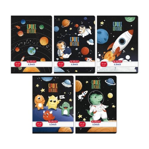 Herlitz Space Adventure A5 27-32 kockás füzet
