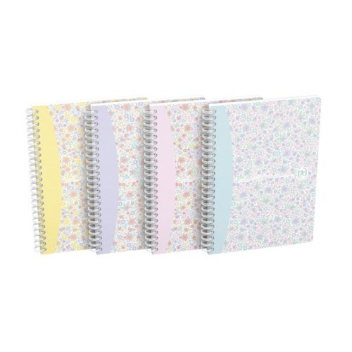 Oxford Floral A5 kockás spirálfüzet