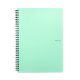 Oxybag Pastelini Green A4 60 lapos vonalas spirálfüzet