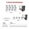 Emos GoSmart 255 cm-es lánc, 12 rész, 7 W, RGBIC+CCT, dimmelhető, WiFi LED reflektor