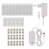 Emos GoSmart Lines fekete, 9 részből álló, 34 W, RGBIC dimmelhető, WiFi LED lámpa