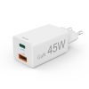 Hama 00201993 45W GAN PD QC USB/USB-C fehér hálózati töltő
