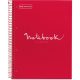 Miquelrius Emotions A4 PP 5x24 lapos piros kockás spirálfüzet