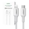 UGREEN US171 3A 1,5m Lightning/USB-C fehér adat- és töltőkábel