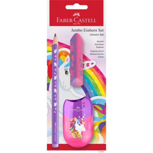 Faber-Castell Jumbo Unikornis HB háromszögletű grafitceruza szett