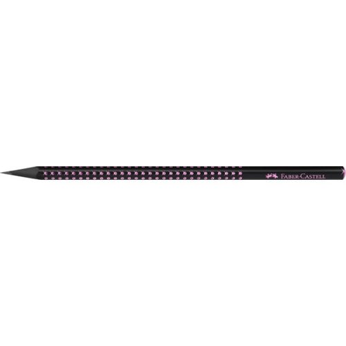 Faber-Castell Sparkle Midnight B háromszögletű fekete/rózsa grafitceruza