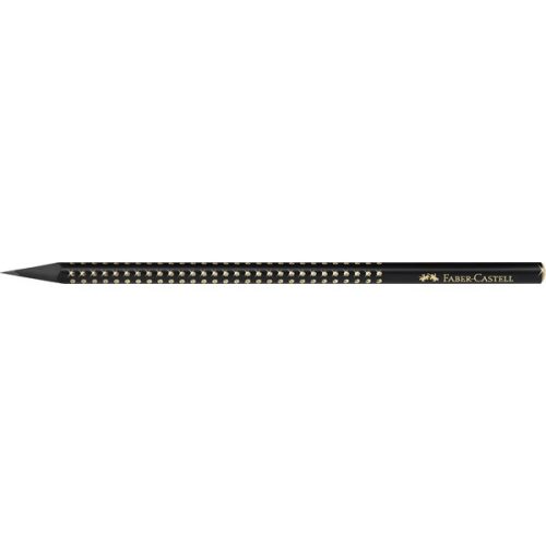 Faber-Castell Sparkle Midnight B háromszögletű fekete/arany grafitceruza