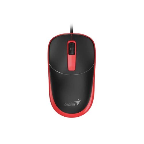 Genius DX-123 EU Vezetékes piros optikai egér