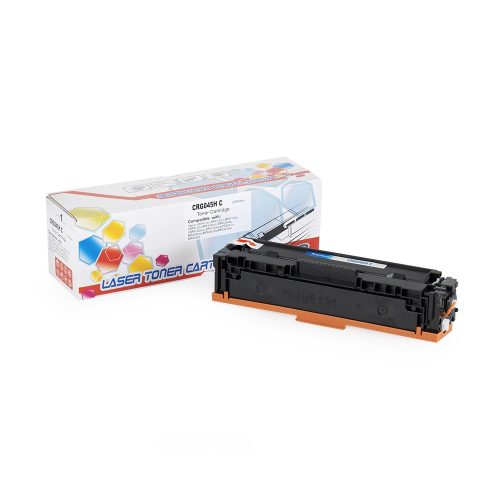 Utángyártott Canon CRG045H/Hp CF401X toner cyan ECO