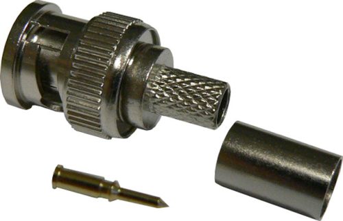 BNC csatlakozó krimpelhető 75 Ohm RG-59