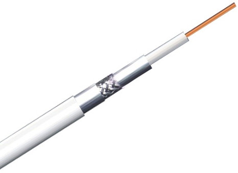 RG-6U TRI-SHIELDED fehér CCS