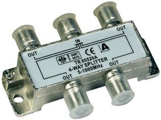 F 4-es splitter (5-1000MHz) teletronik