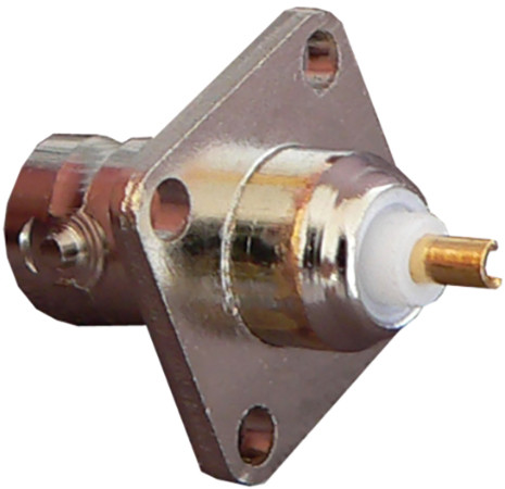 BNC aljzat talpas 75 Ohm BNC-204