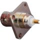 BNC aljzat talpas 75 Ohm BNC-204