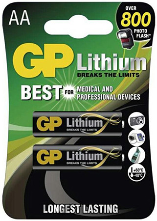 GP FR03 AA LÍTIUM-VAS