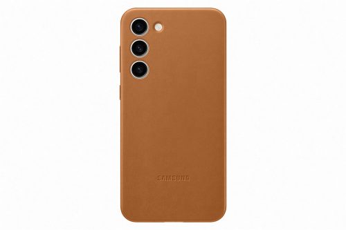 Galaxy S23+ Leather Case, Camel (SES only)