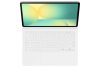 Tab S10 FE+ Book Cover Keyboard -AI Key Case, White