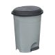 Planet Pedálos szemetes kuka, műanyag, ECO antracit, kivehető kosárral, 6L