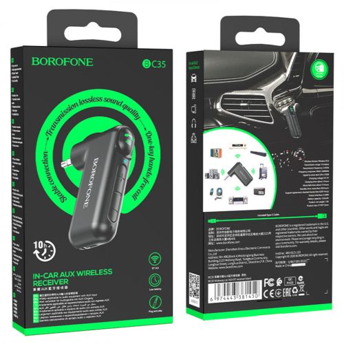 BOROFONE BC35, autós fm transzmitter és AUX Bluetooth vevő 1427049