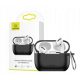 USAMS BH568AP01 Szilikon Apple Airpods Pro tok, fekete 1343863