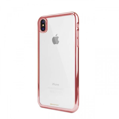 Mercury R2IPXRG iPhone X TPU Tok Fém Hatású Kerettel, Rose Gold