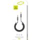 Usams SJ256YP01  aux kábel 3.5mm jack csatlakozóval, 120cm fekete, 1337677