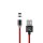 USAMS SJ292USB02 Mágneses Lightning töltőkábel, piros, 1299154