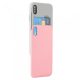 Mercury SSBIPXRG iPhone X Kártyatartós Védőtok, Rose Gold 1254083