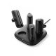 Veger W007 Töltőállomás 4x5000mAh mini power bannkal PD20W, 2x lightning és 2x usb-c, PD3.0,QC 