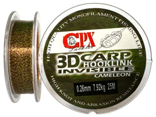 CPX 3D Carp Hooklink Cameleon - Monofil előke zsinór - 25m - 0,18mm