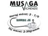 Musaga Hannibal Jig horog fejjel - 4/0 - (5db/csomag) - 8,5gr
