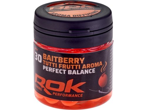 ROK Balaszírozott és Ízesített Csalizó Bogyó - Baitberry DIPPED - 30 darab/üveg - Narancs - Tutti Frutti