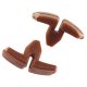 ROK EXTEN csali stopper #S - 120 darab/csomag - Barna