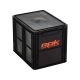 ROK CRATE 433 Set - nagy rekesz tetővel -40cm x 30cm x 32cm - Fekete