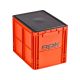 ROK CRATE 433 Set - nagy rekesz tetővel -40cm x 30cm x 32cm - Narancs