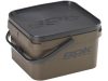 ROK 10 literes szögletes keverő edény fedéllel - SQUARE BUCKET with soft cover - Zöld