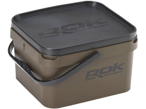ROK 10 literes szögletes keverő edény fedéllel - SQUARE BUCKET with soft cover - Zöld