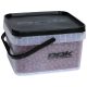 ROK 10 literes szögletes keverő edény fedéllel - SQUARE BUCKET with soft cover - Áttetsző