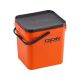 ROK 17 literes szögletes keverő edény fedéllel - SQUARE BUCKET with soft cover - Narancs