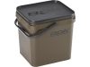 ROK 17 literes szögletes keverő edény fedéllel - SQUARE BUCKET with soft cover - Zöld