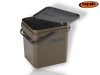 ROK 17 literes szögletes keverő edény fedéllel - SQUARE BUCKET with soft cover - Zöld