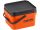 ROK 10 literes Szögletes Csalis vödör + betét + tető szett - Square Bait Bucket + Basin Black set - Narancs