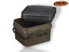 ROK 10 literes Szögletes Csalis vödör + betét + tető szett - Square Bait Bucket + Basin Black set - Zöld