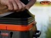 ROK 10 literes Szögletes Csalis vödör + betét + tető szett - Square Bait Bucket + Basin Black set - Zöld